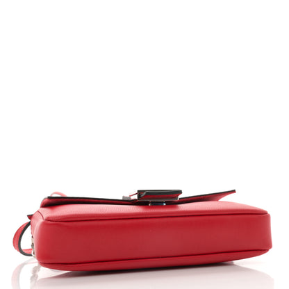 Fendi Shiny Nappa Micro Baguette Rosso 3 of 12