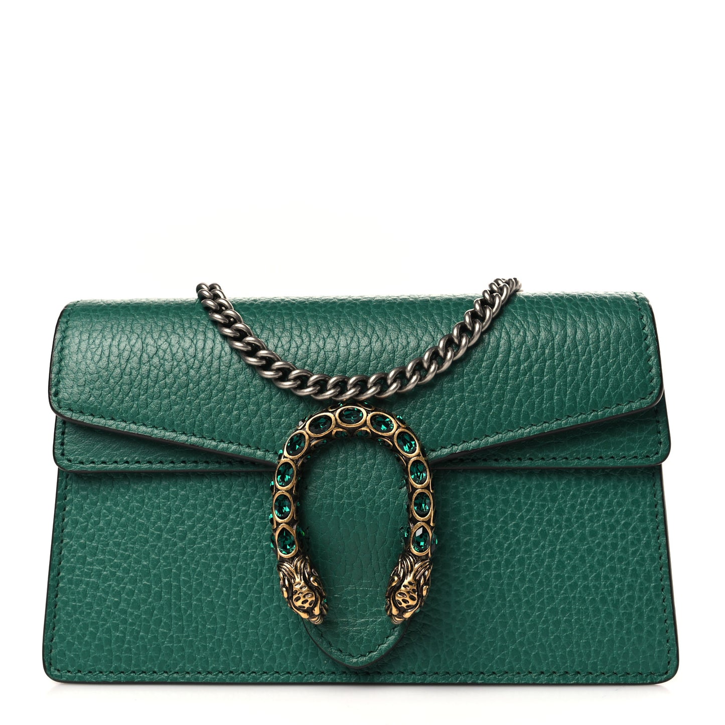 Calfskin Super Mini Dionysus Shoulder Bag Emerald