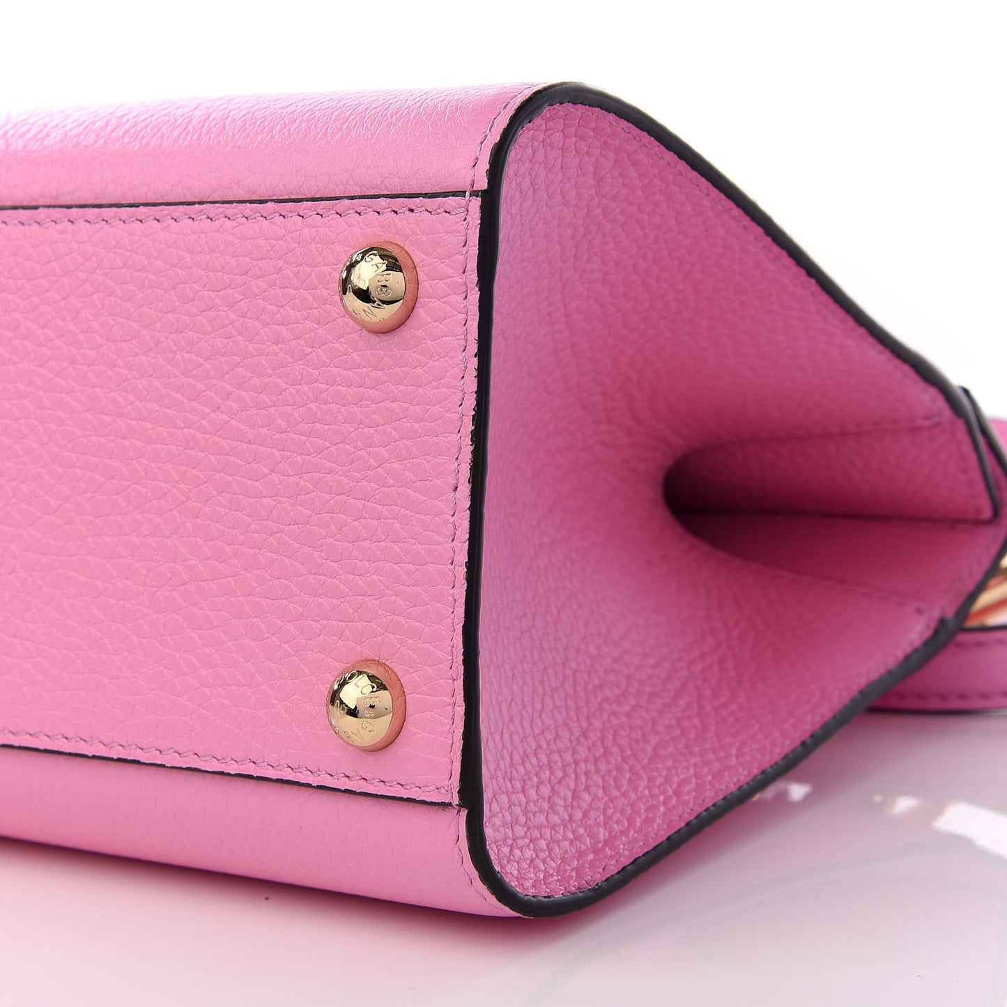 Calfskin Miss Bonita Top Handle Satchel Rosa Chiaro