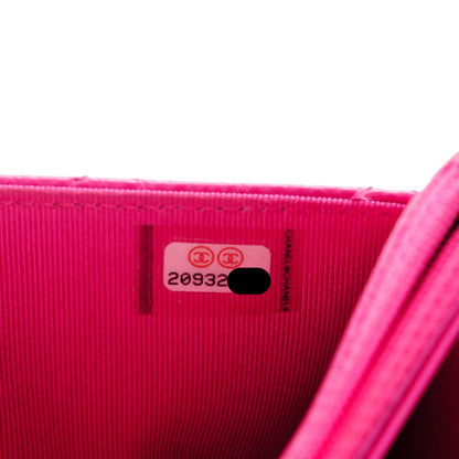 Chanel Caviar Quilted Wallet on Chain WOC Pink 8 of 8