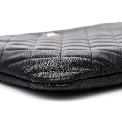 Chanel Caviar Quilted Medium Cosmetic Case Black 8 of 9