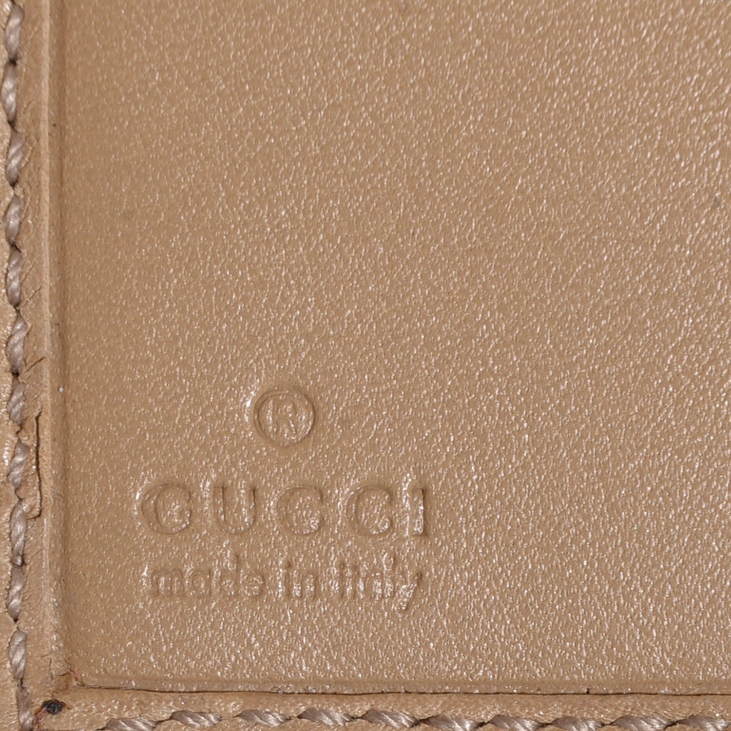 Gucci Guccissima Interlocking G French Flap Wallet Beige 6 of 9