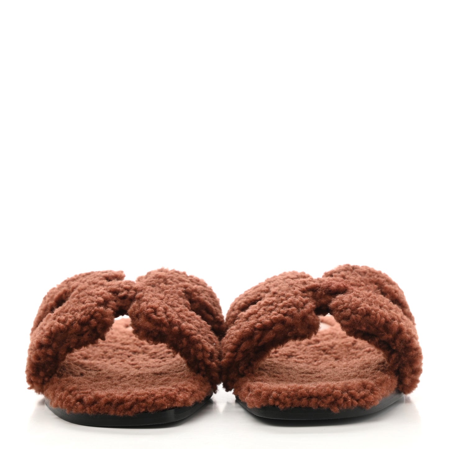 Woolskin Oran Sandals 40.5 Cognac