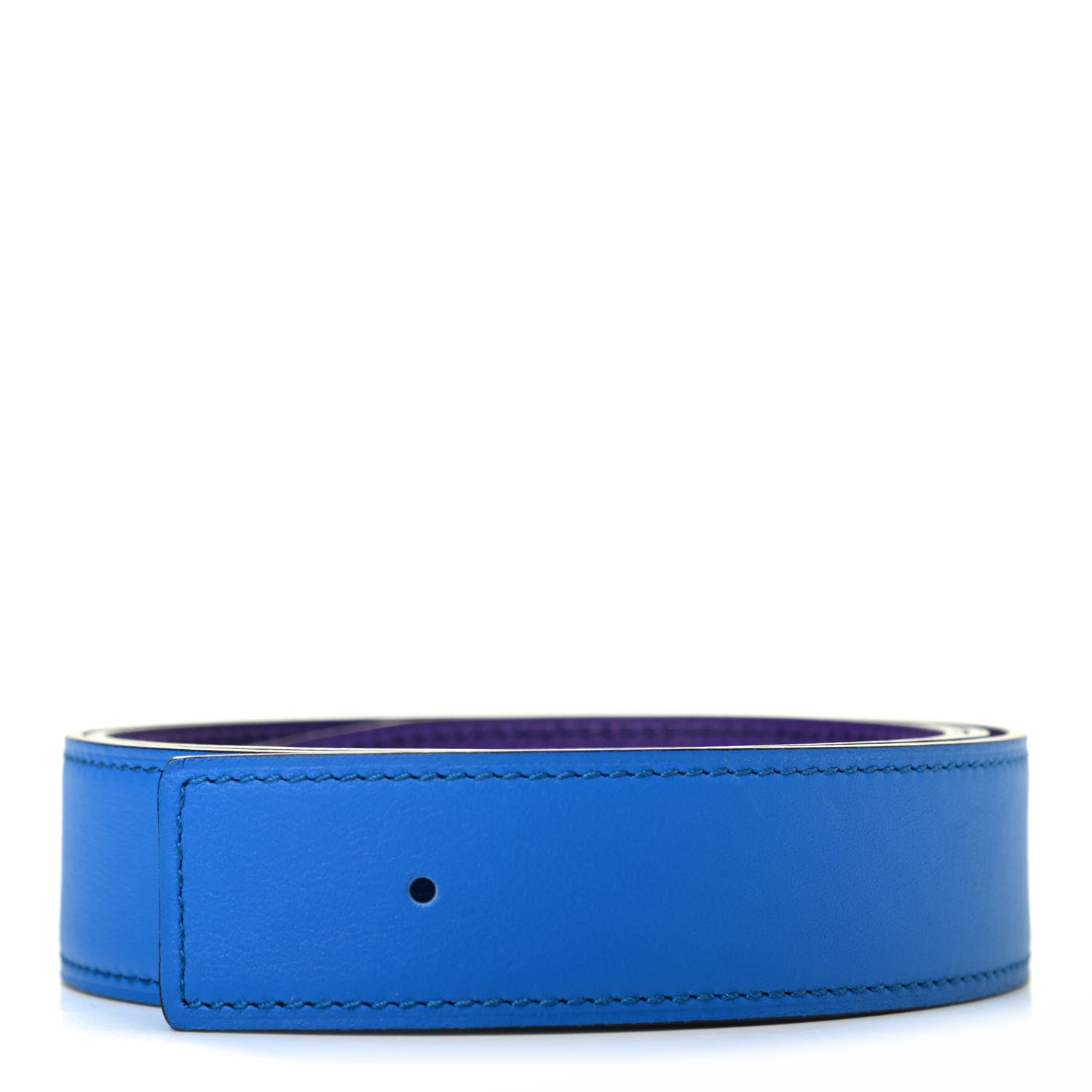 Hermes Epsom Swift 32mm Belt Strap 85 Crocus Bleu Hydra 1 of 6