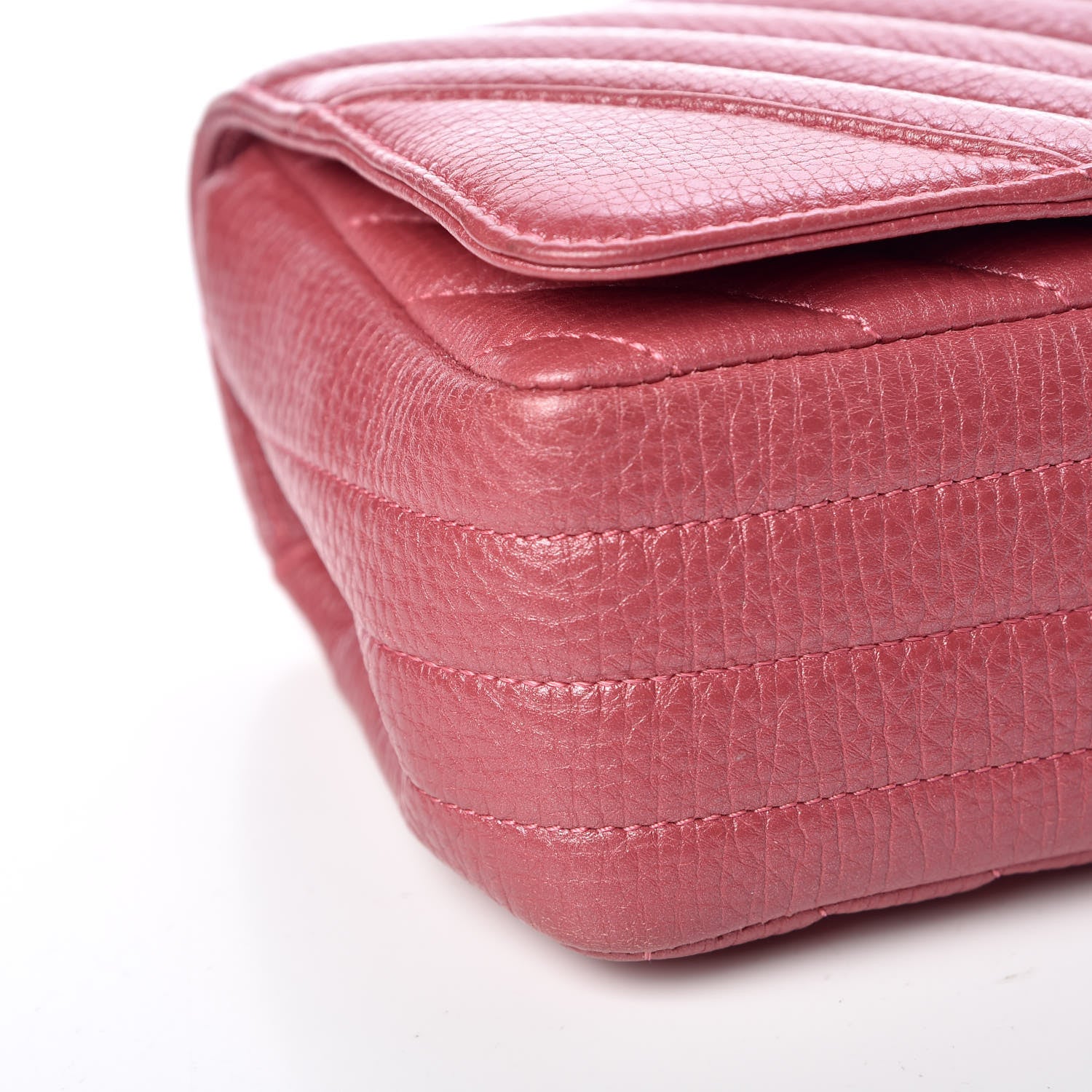 Chanel Calfskin Chevron Quilted Mini Statement Flap Pink 6 of 10