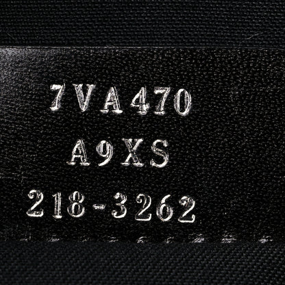 Fendi Glazed Fabric Vitello Liberty FF 1974 Diagonal Medium East West Messenger Black Sunflower 7 of 12