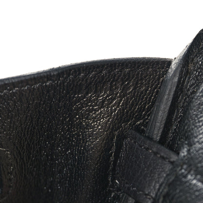 Hermes Togo Birkin 25 Black 7 of 12