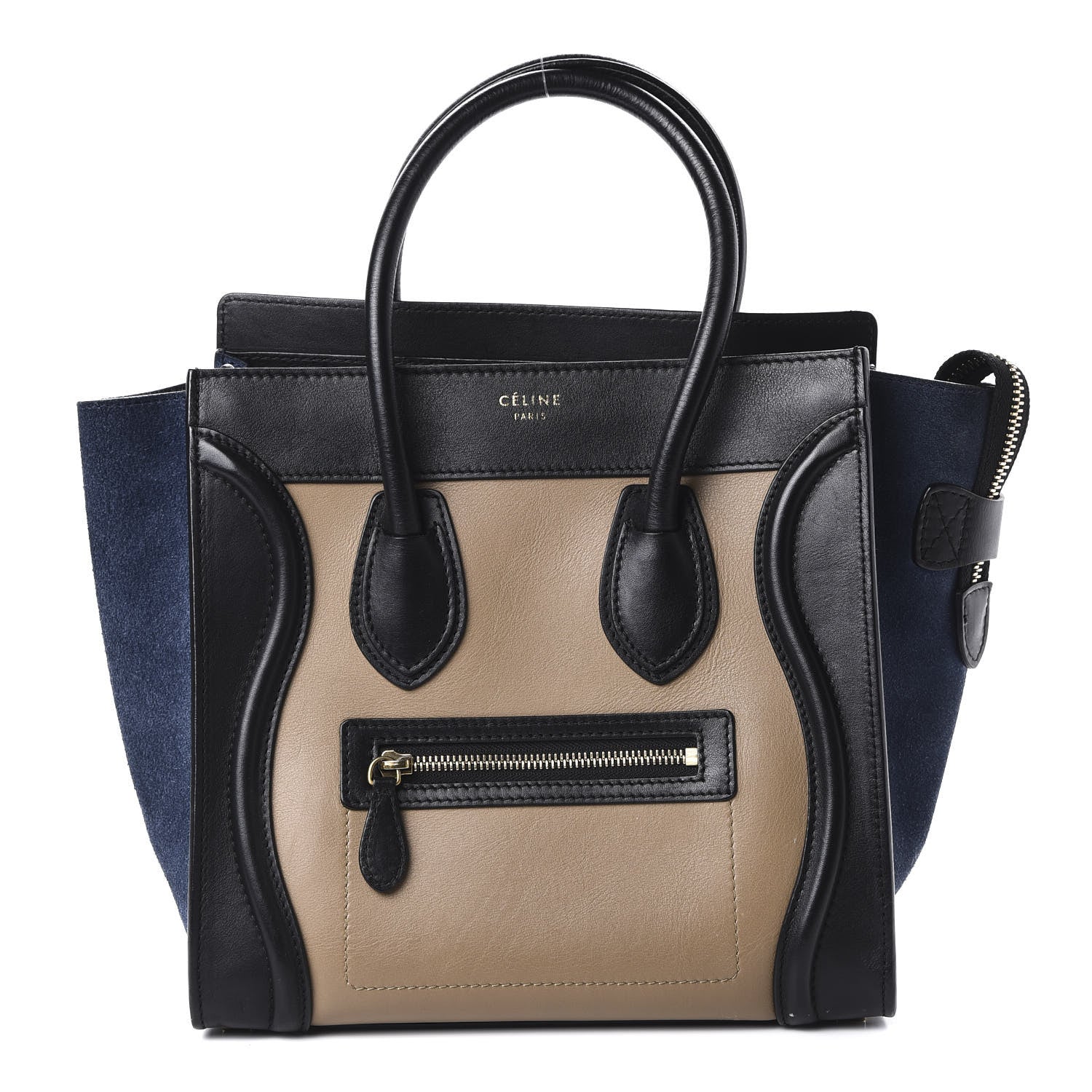 Celine Smooth Calfskin Micro Tri-Color Luggage Dune 1 of 9