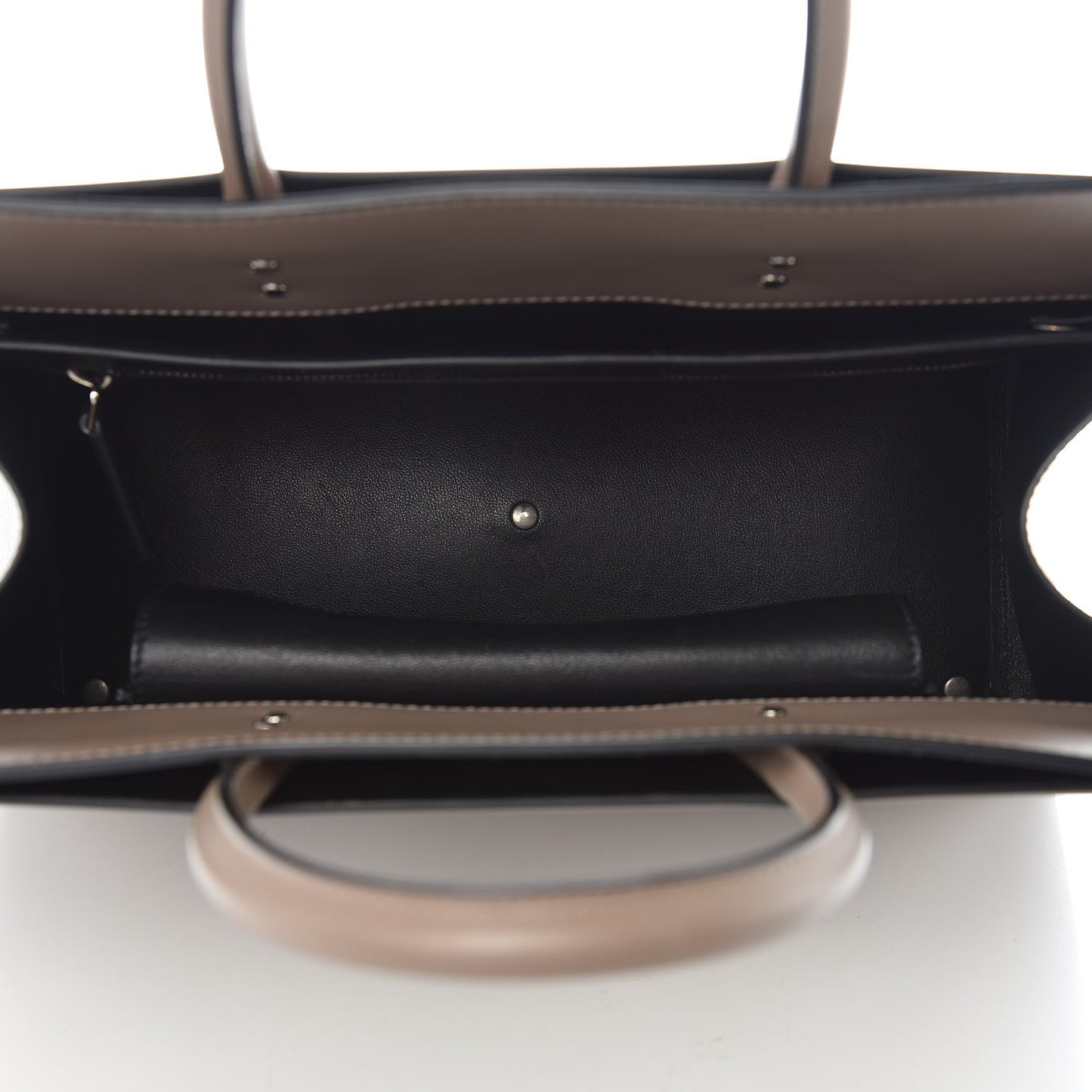 Smooth Calfskin Medium Horizon Satchel Mastic