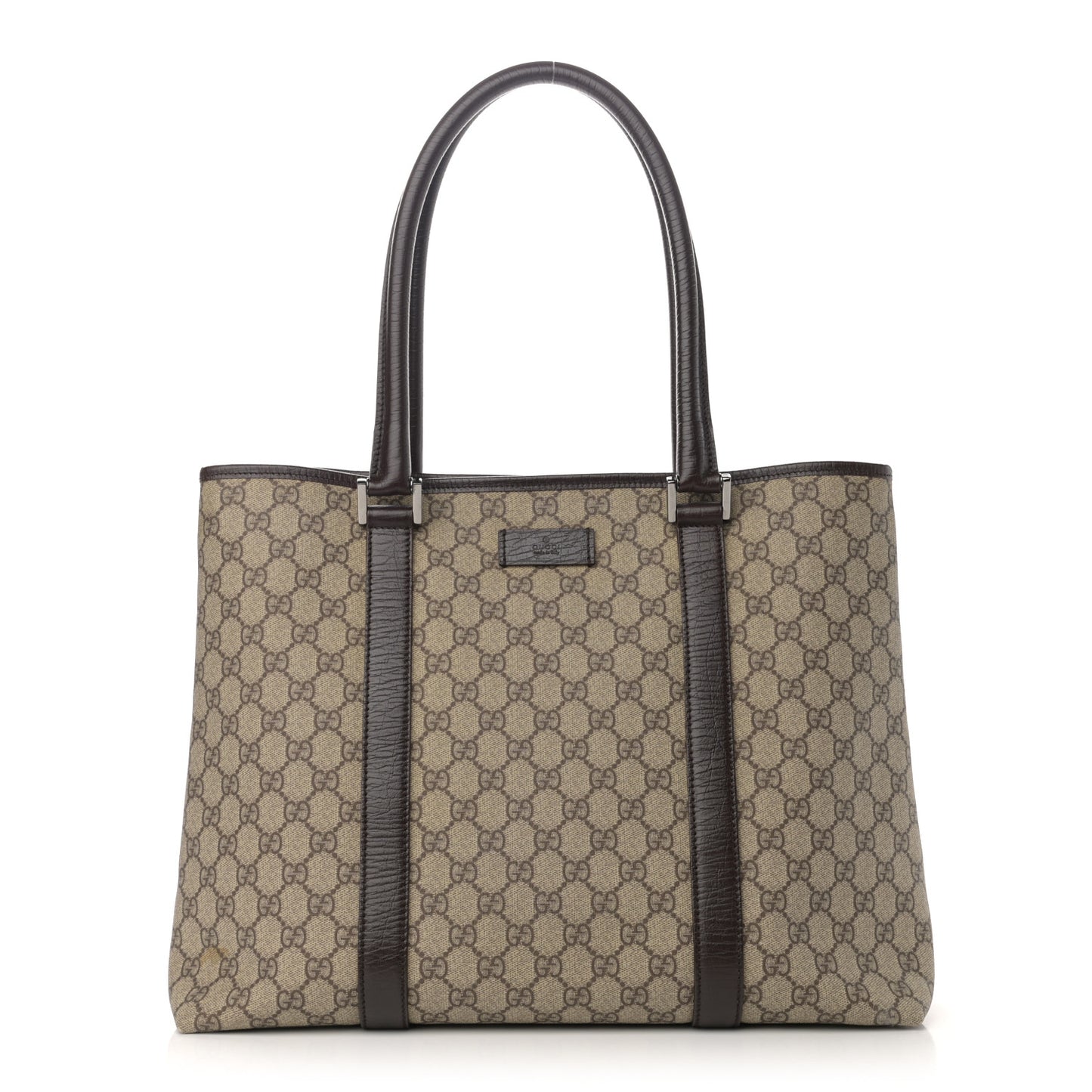 GG Plus Monogram Medium Joy Tote Dark Brown