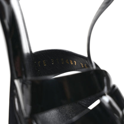 Saint Laurent Patent Tribute 105 Platform Sandals 36.5 Black 8 of 8