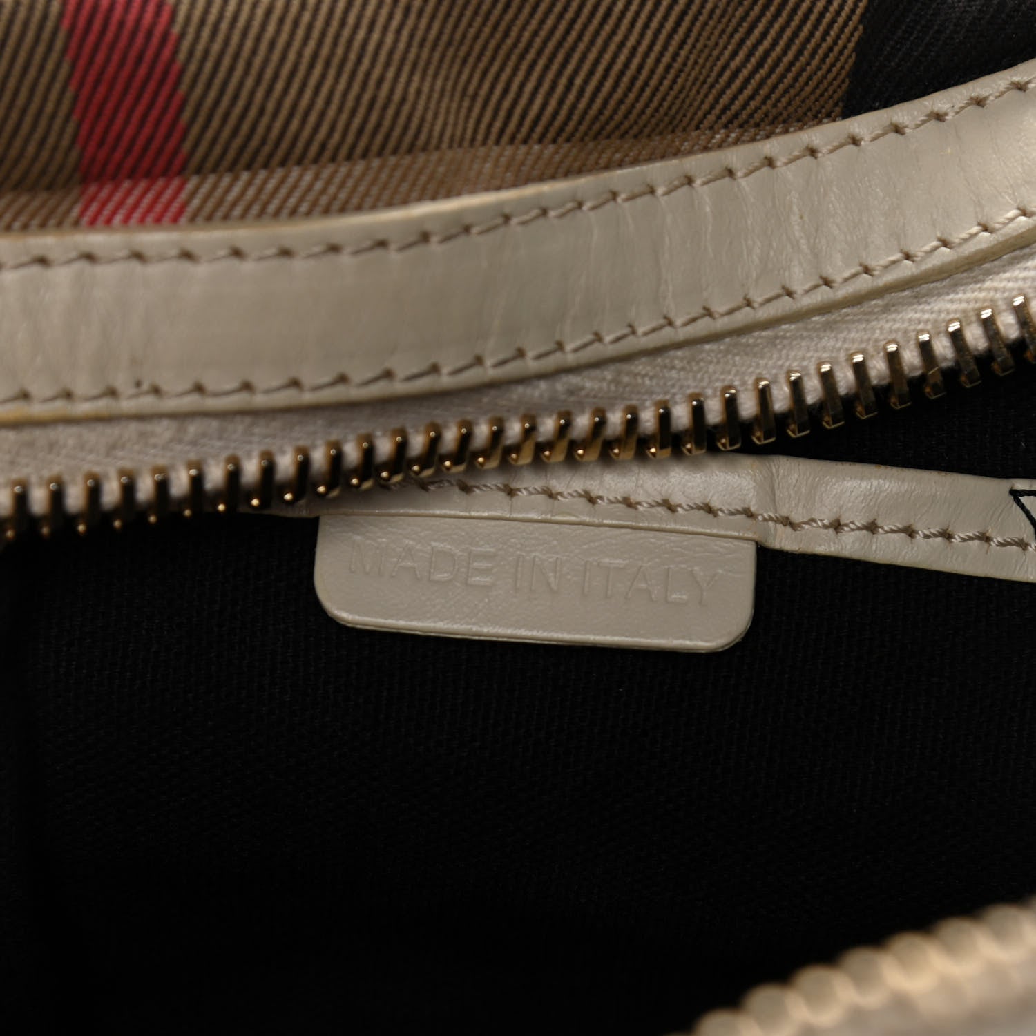 Burberry House Check Bridle Calfskin Small Orchard Bowling Bag White 10 of 13