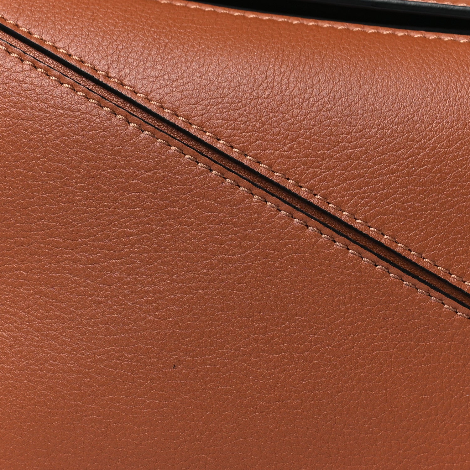 Loewe Grained Calfskin Small Puzzle Bag Tan 7 of 9