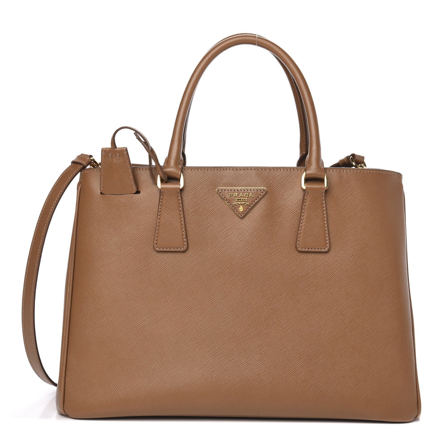 Prada Saffiano Lux Medium Tote Caramel 1 of 12