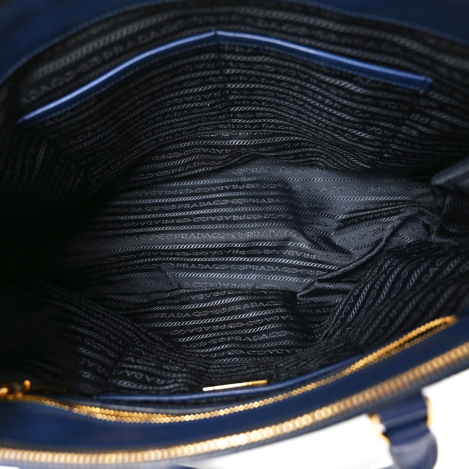 Prada Saffiano Large Galleria Double Zip Tote Bluette 4 of 8