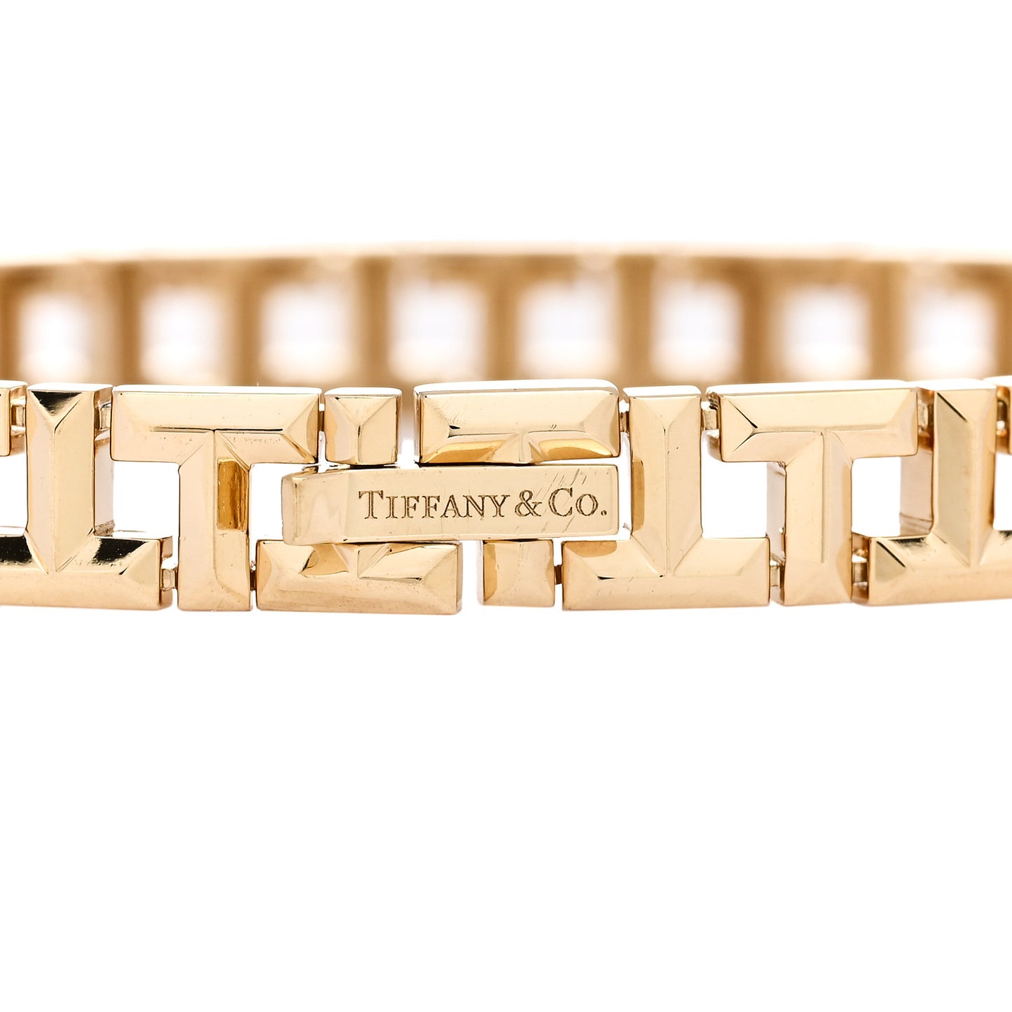 18K Yellow Gold Narrow T True Bracelet