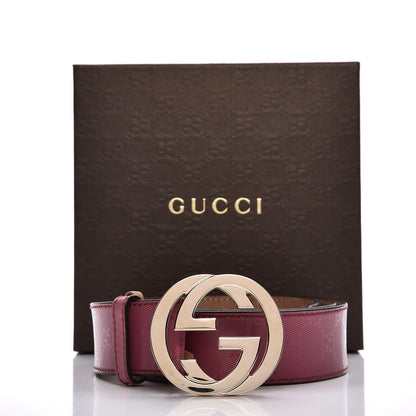 Gucci Imprime Monogram Interlocking G Belt 100 40 Rose Blush 9 of 9