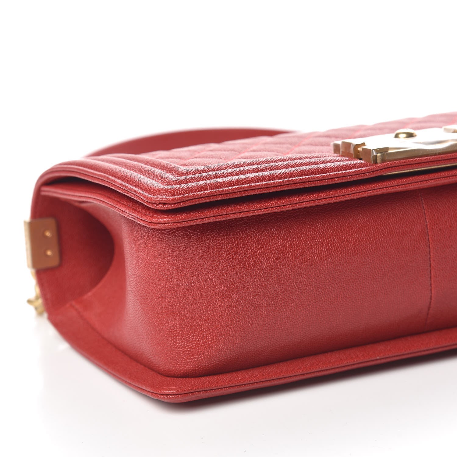 Chanel Caviar Quilted Medium Boy Flap Red 8 of 13