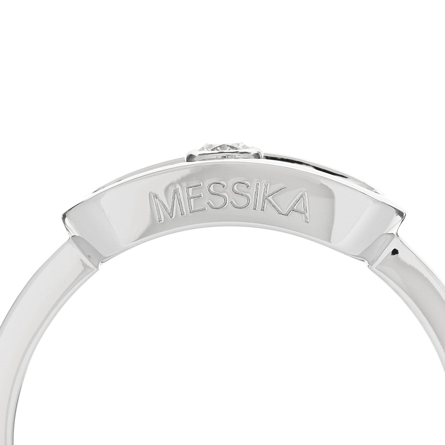 Messika 18K White Gold Diamond Move Uno Ring 55 7.25 4 of 7
