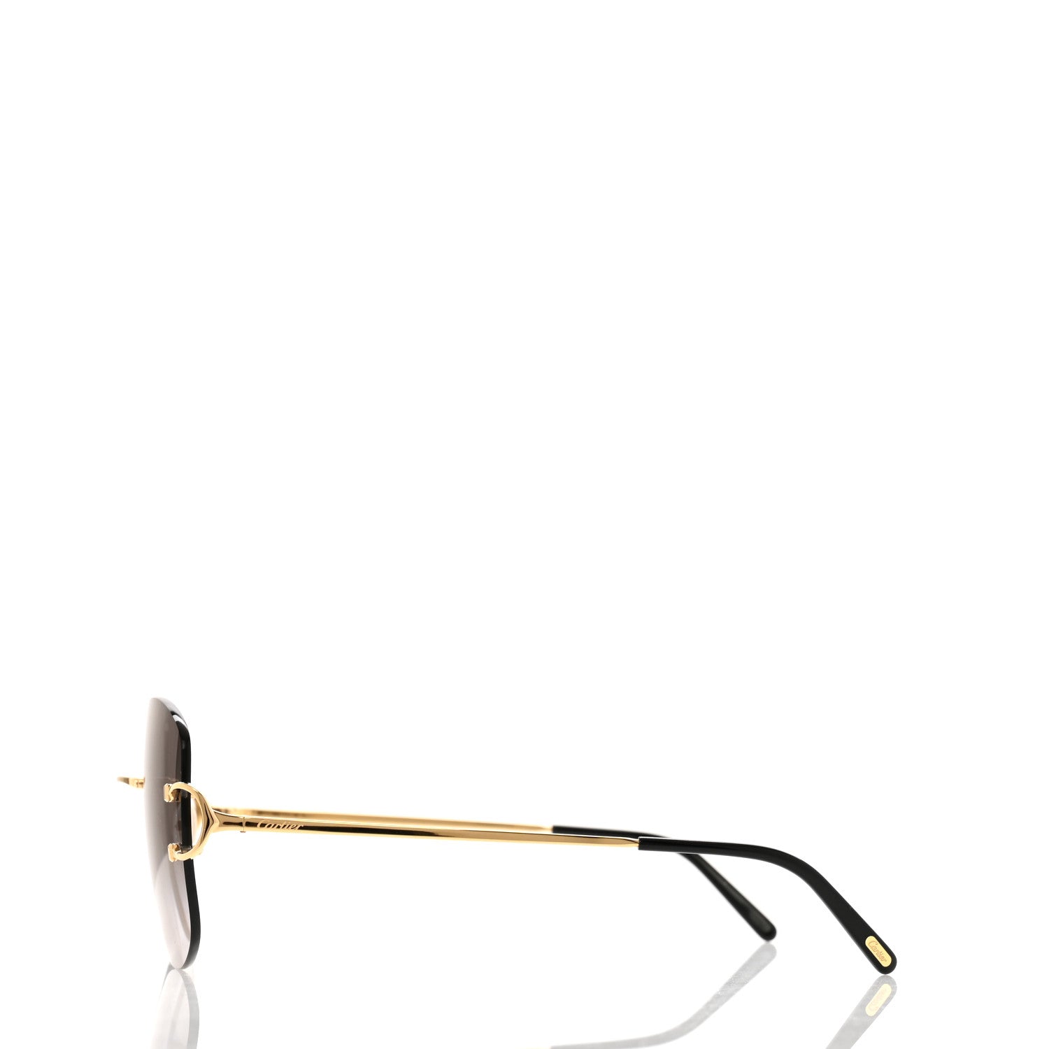 Cartier Metal C Decor Sunglasses CT0037RS Gold 3 of 8