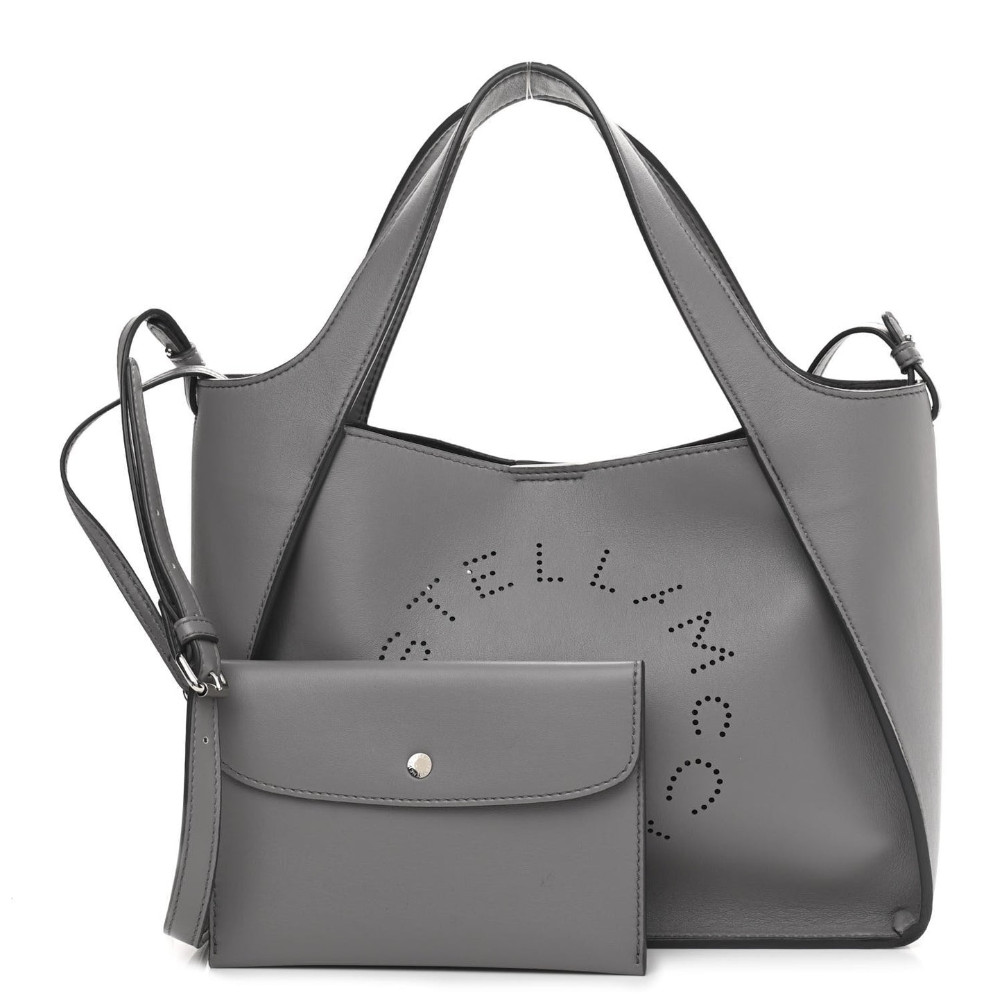 Eco Alter Nappa East West Perforated Tote Grey