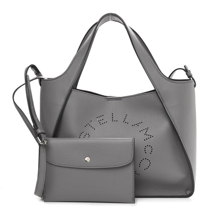 Stella McCartney Eco Alter Nappa East West Perforated Tote Grey 1 of 14