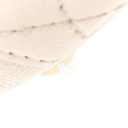Chanel Caviar Quilted Extra Mini Coco Handle Flap White 14 of 15