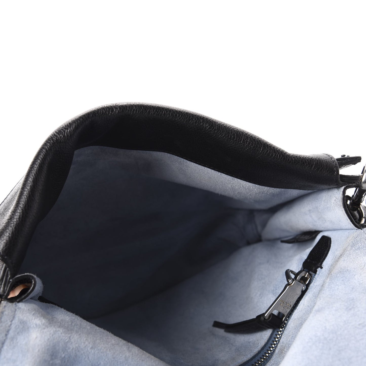 Glace Calf Etiquette Flap Black Astrale
