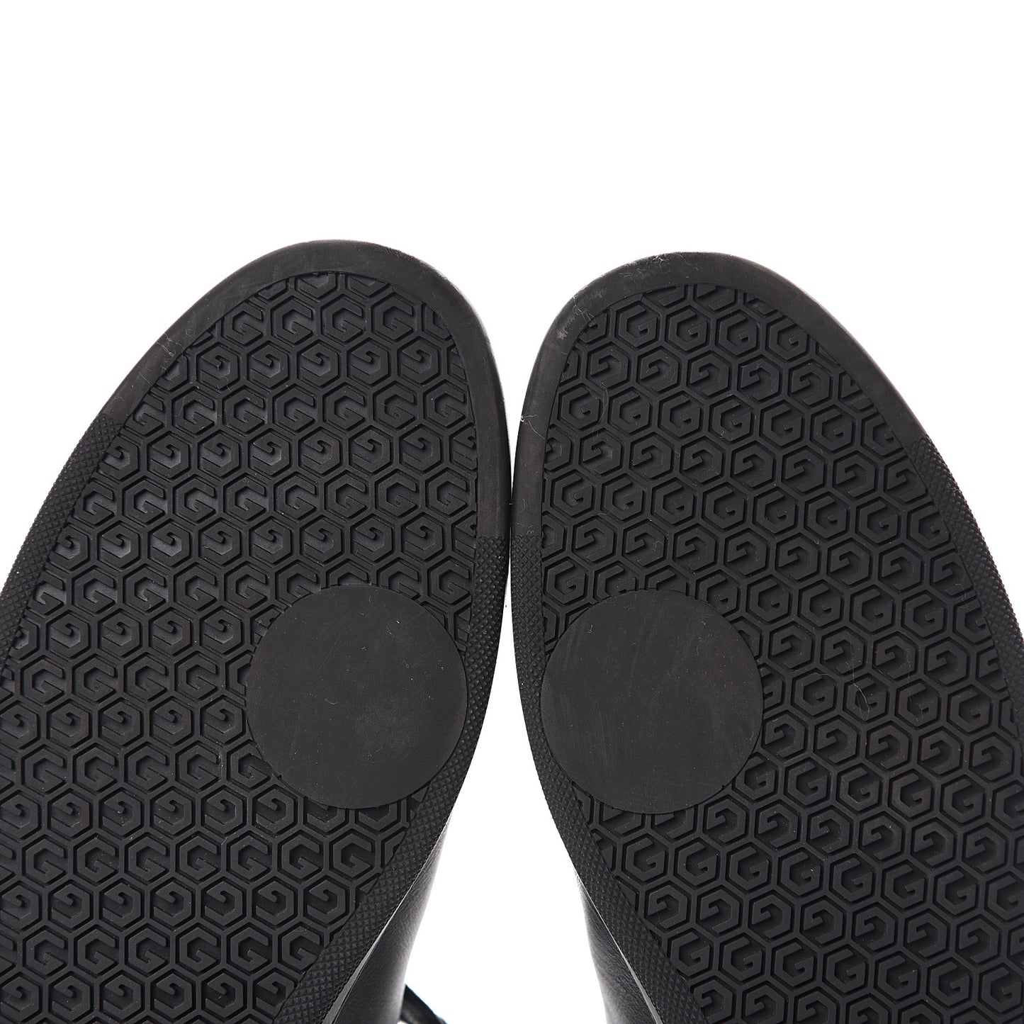 Calfskin Womens Interlocking G Sneakers 41 Black