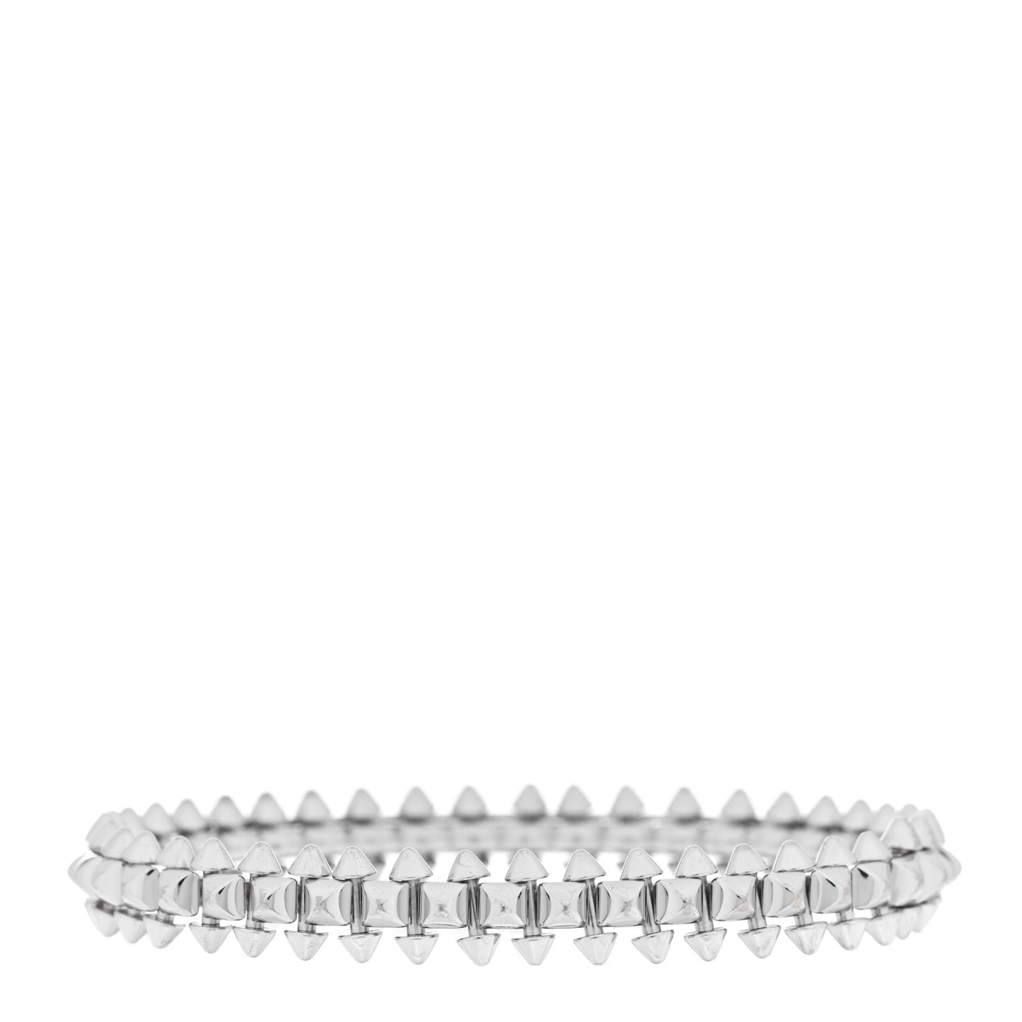 18K White Gold Medium Clash De Bracelet 15