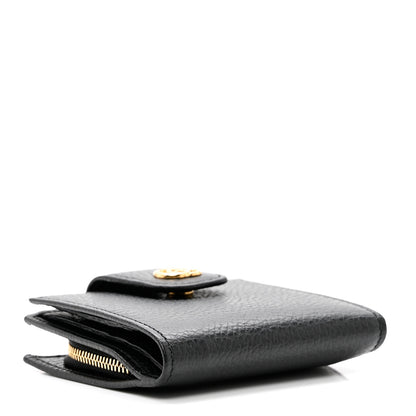 Gucci Dollar Calfskin GG Marmont French Wallet Black 4 of 8
