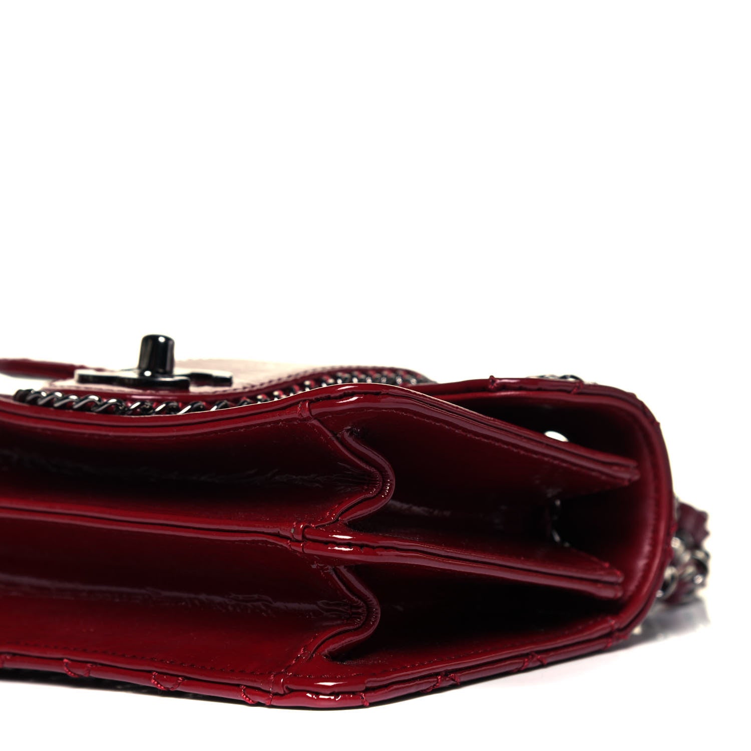 Chanel Patent Mini Madison Flap Red 8 of 8