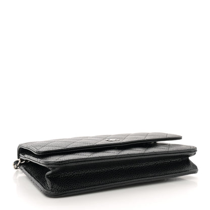 Chanel Caviar Quilted Wallet on Chain WOC Black 4 of 12
