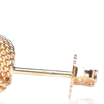 Tiffany 18K Yellow Gold Twist Knot Earrings 6 of 7