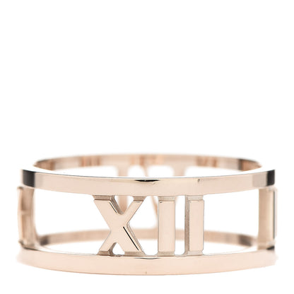 Tiffany 18K Rose Gold Atlas Open Ring 53 6.5 1 of 5
