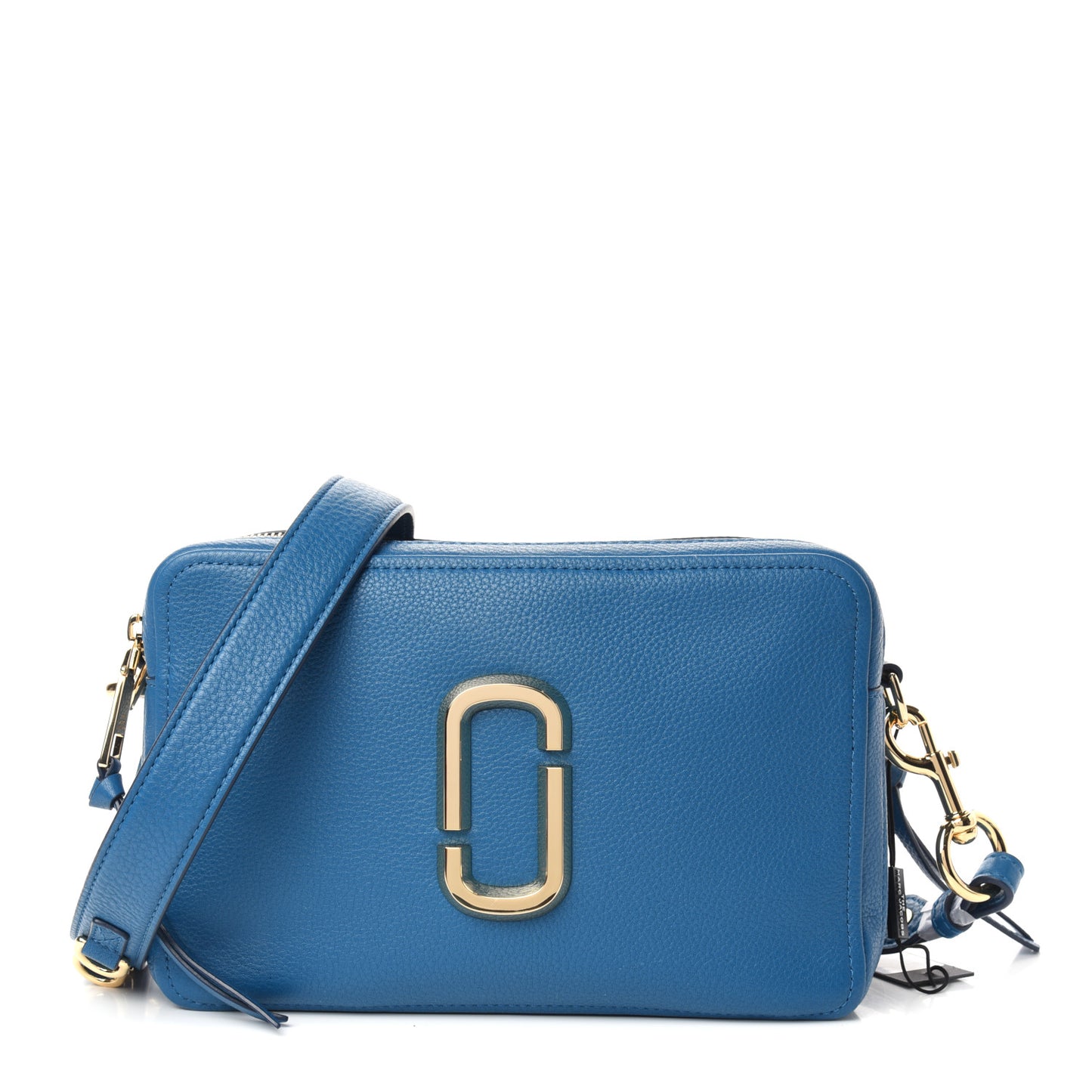 Supple Natural Grain Calfskin The Softshot 27 Bag Blue Monday