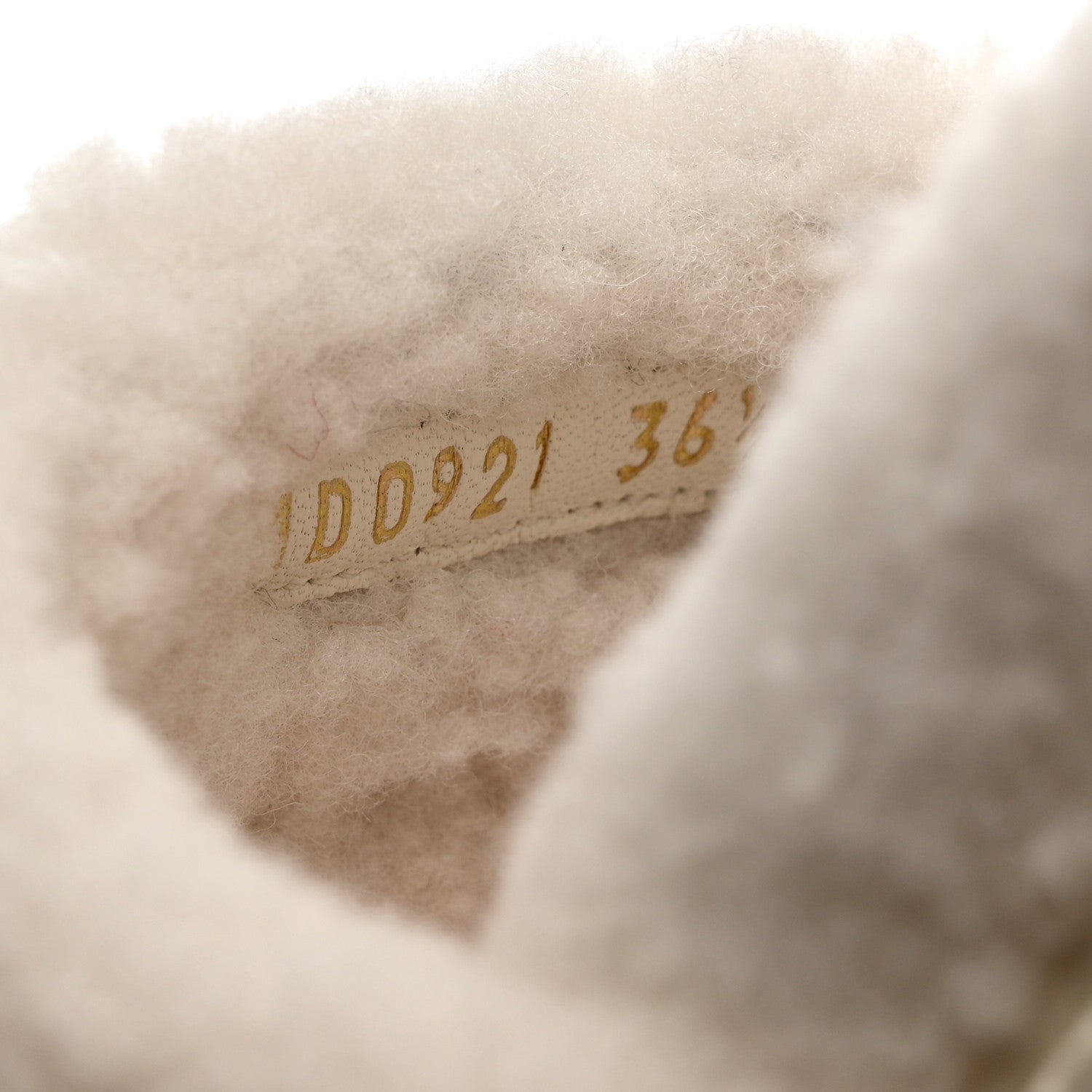 Christian Dior Shearling Canvas Lurex Embroidered Dway 10mm Slide Sandals 36.5 Natural Platinum 6 of 8