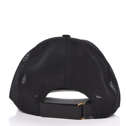 Gucci X SEGA Calfskin GUCCY Stars Baseball Hat S Black Gold 4 of 7