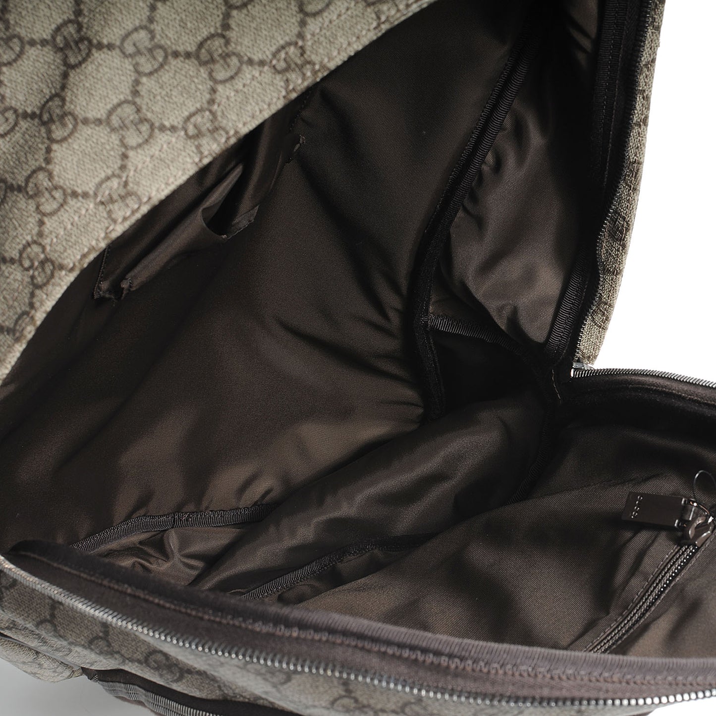 GG Plus Interlocking G Travel Backpack Beige Ebony