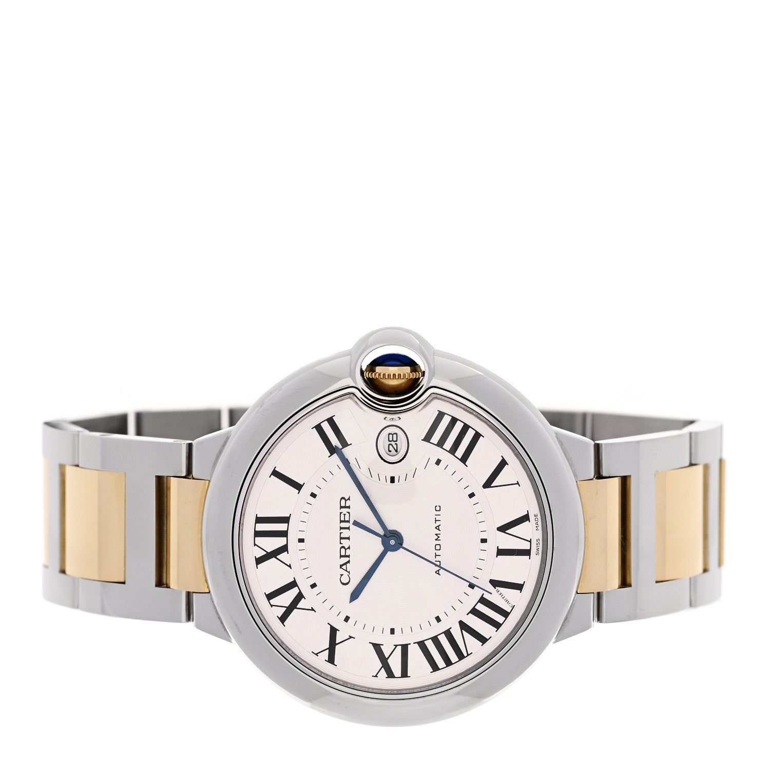 Cartier Stainless Steel 18K Yellow Gold 42mm Ballon Bleu De Cartier Automatic Watch 2 of 5