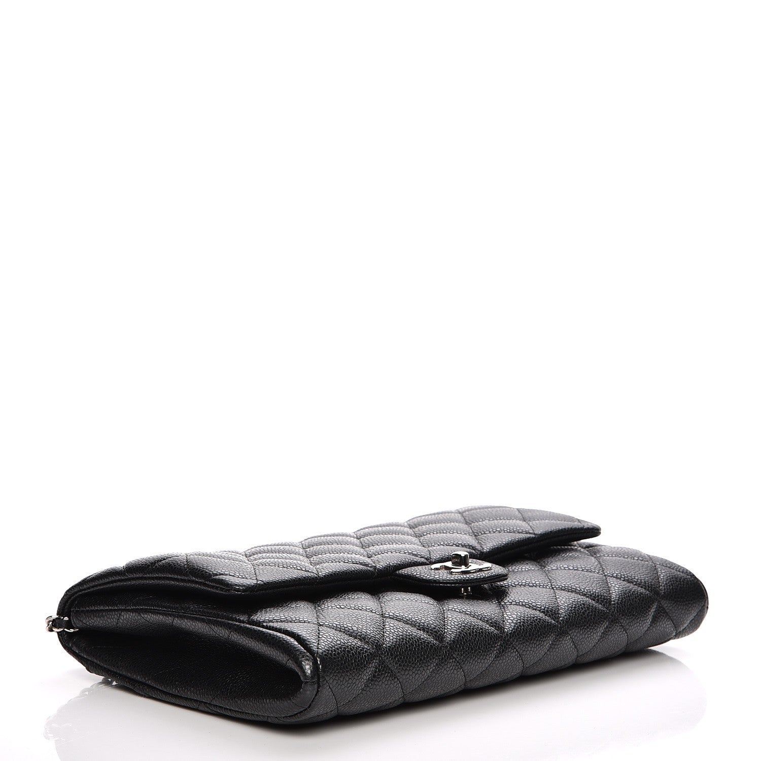Chanel Caviar Quilted Clutch With Chain Flap Black 4 of 7
