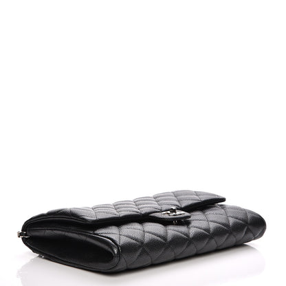 Chanel Caviar Quilted Clutch With Chain Flap Black 4 of 7