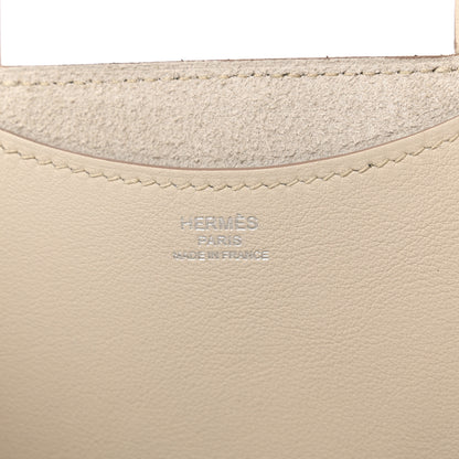 Hermes Taurillon Clemence Swift In-The-Loop 18 Bag Beton 7 of 11