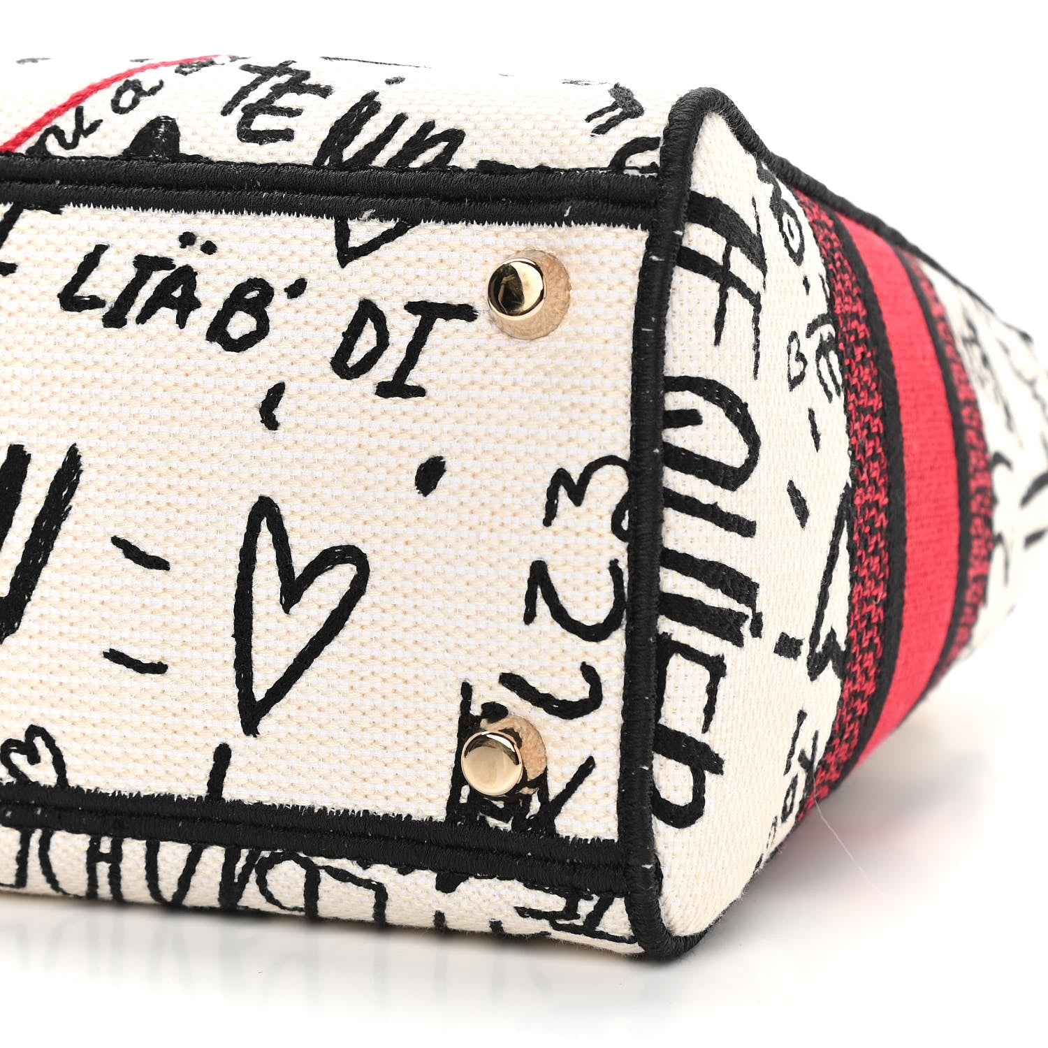Christian Dior Canvas Medium DiorAmour Graffiti Lady D-Lite Latte 10 of 12