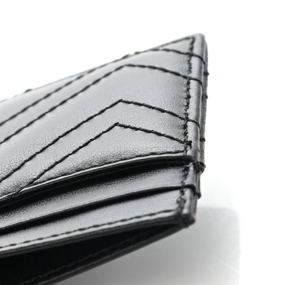 Gucci Calfskin Matelasse GG Marmont Card Holder Black 7 of 7