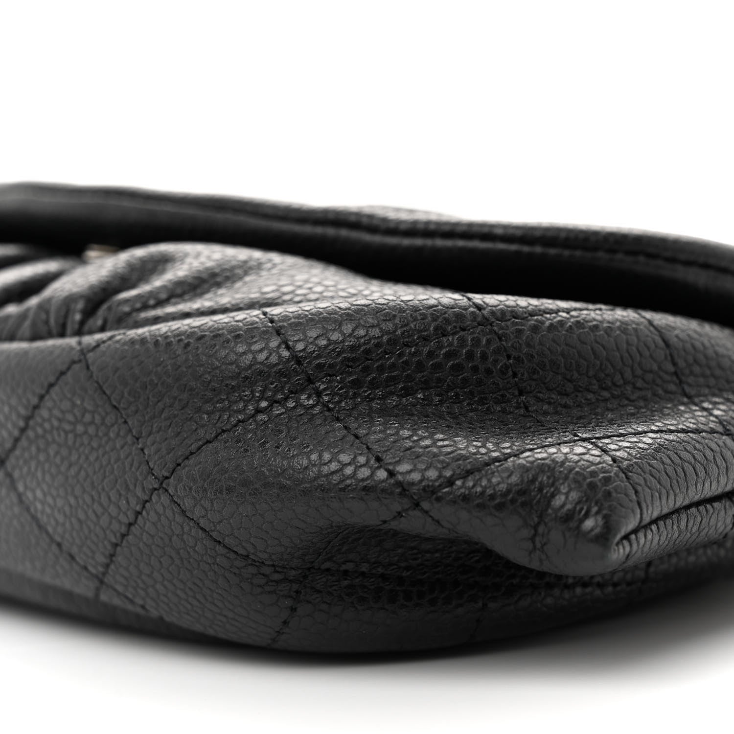Chanel Caviar Half Moon Wallet On Chain WOC Black 11 of 12