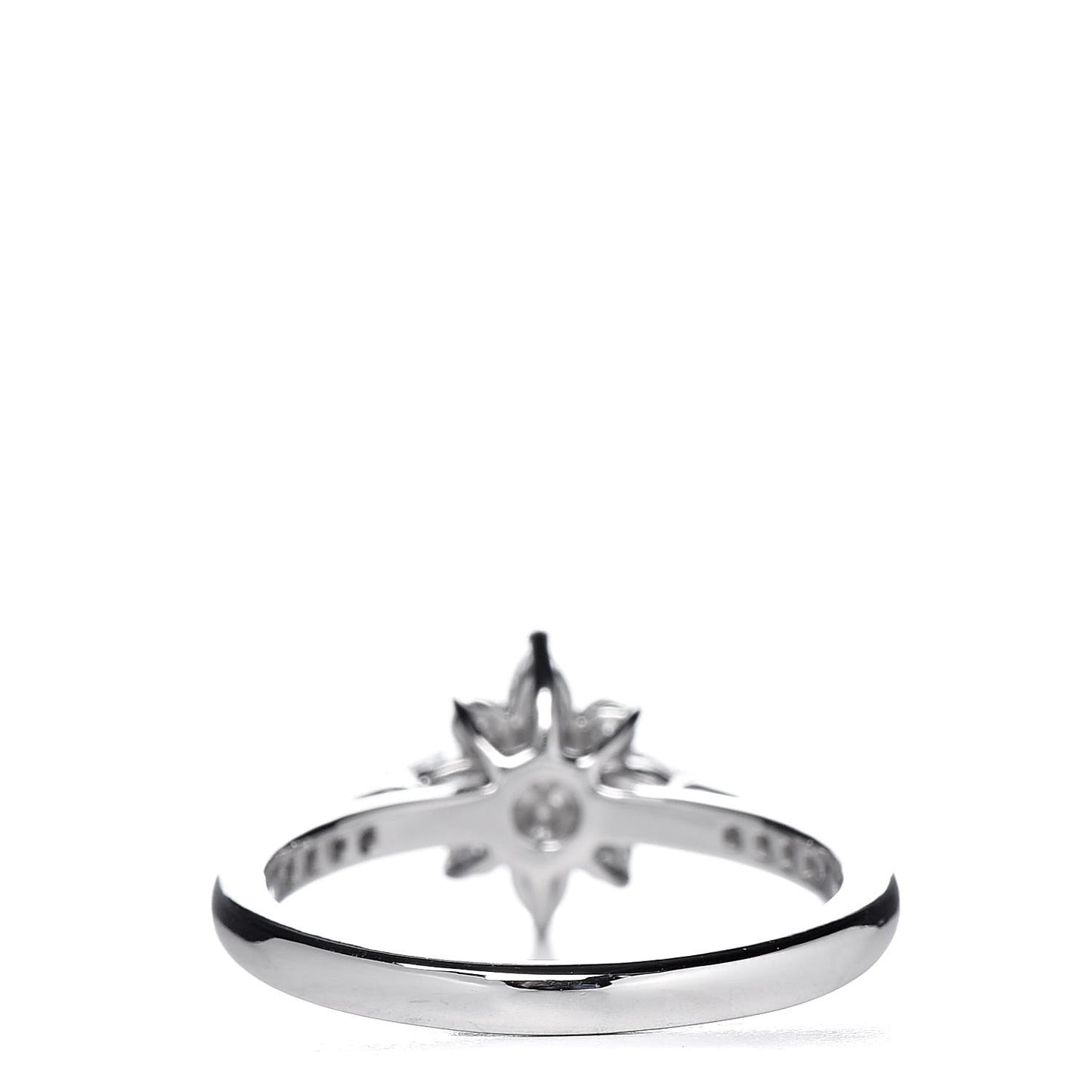 Platinum Marquise Diamond Victoria Cluster Ring 50 5.25