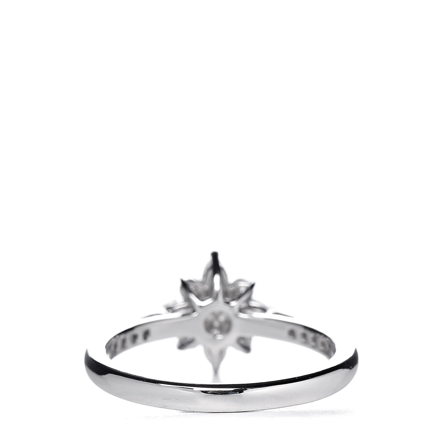 Tiffany Platinum Marquise Diamond Victoria Cluster Ring 50 5.25 4 of 5