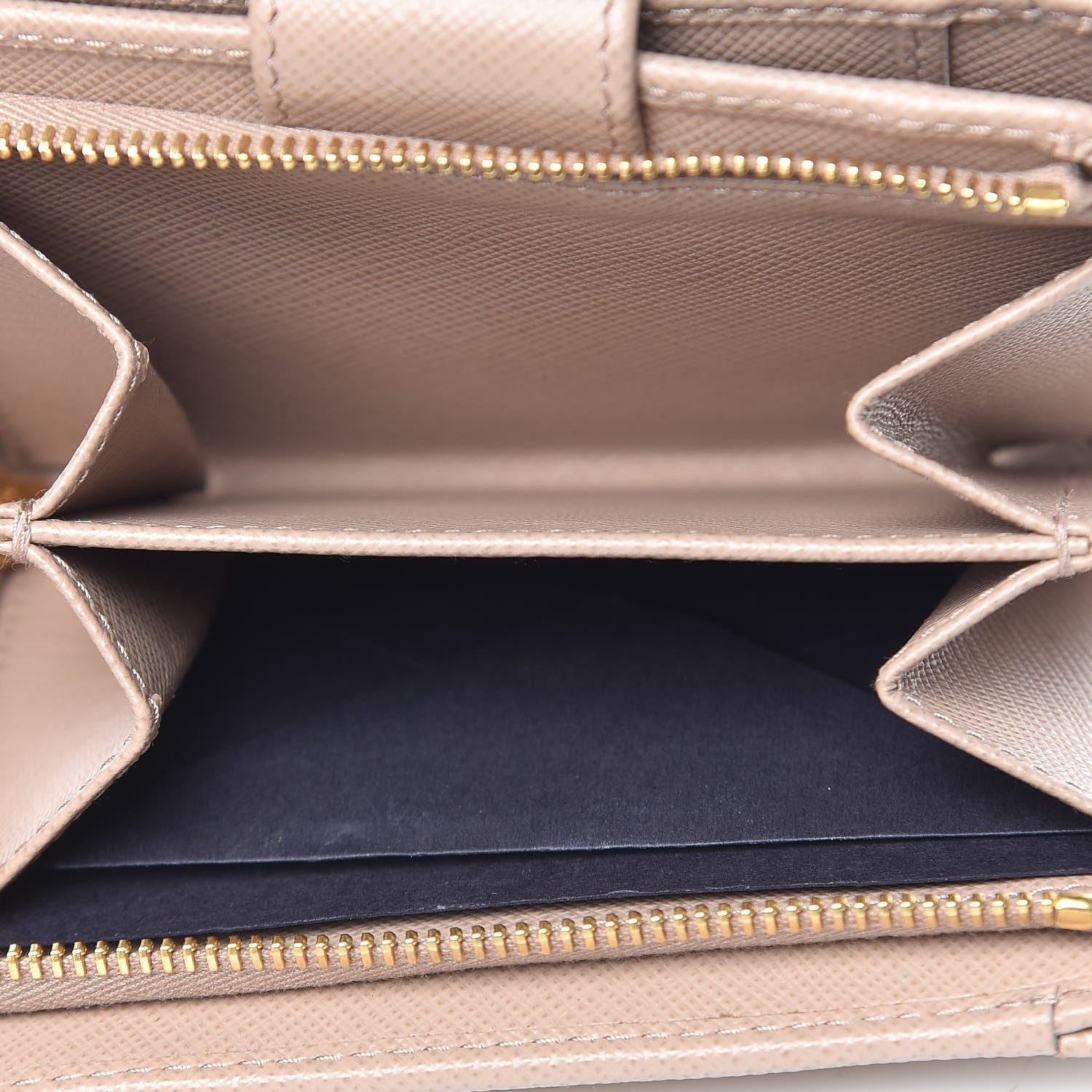 Prada Saffiano Metal Compact Wallet Cipria 8 of 9