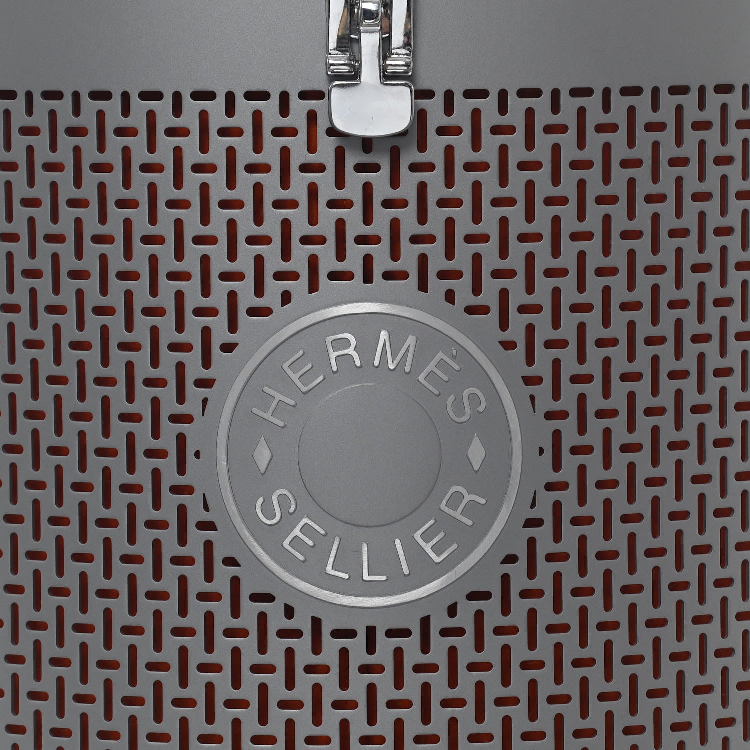 Hermes Aluminum Felt Oak Wood Carrou'Selle Saddle Box 9 of 13